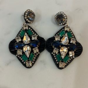 Lightweight Banana Jeweled Earrings